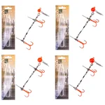 Zite Fishing Drillings-System Set S 9 cm 5-20 g UV Aktiv Gummifische 15-20 cm Hecht-Angeln