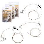 Zite Fishing Köderfisch System S, M & L - Stinger Raubfisch Hechtmontage - 7x7 Stahlvorfach - Fertigsystem