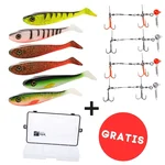 Hechtköder Sparset mit 6 Inzite Flanker, 4 Hechtsysteme 5-20g teils UV-Aktiv & GRATIS Wasserdichte Köderbox