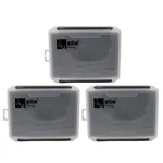 Zite Fishing Tackle Box 25,5 x 19,5 x 3,5 cm 3 Boxen im Set mit Durchgehender EVA-Schaum-Einlage Geschlitzt