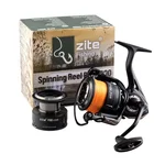 Zite Fishing Spinning Reel Pro 4000 bespult Spinnrolle mit Frontbremse 8+1 2 Aluminiumspulen für Spinnfischen