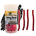 Salmy Beads Pellet rot 8 mm 60 Stück Lachsei Imitat Forellenköder Zite Fishing