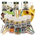 Twerky Tailer Gummiköder Forelle Starterset mit Tungsten Jighaken & Cheburashka Zite Fishing
