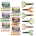 Zite Fishing Inzite Braw Set 48 Gummikrebse in 6 Farben 10,5 cm Creature Bait Krebsimitat Gummiköder Barsch & Zander