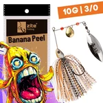 Inzite Rotator Spinnerbaits 10g – Haken 3/0 – Banana Peel – mit Doppelspinnerblatt & Fransen