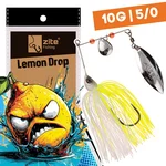 Inzite Rotator Spinnerbaits 10g – Haken 5/0 – Lemon Drop – mit Doppelspinnerblatt & Fransen