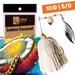 Inzite Rotator Spinnerbaits 10g – Haken 5/0 – Golden Coconut – mit Doppelspinnerblatt & Fransen