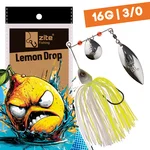 Inzite Rotator Spinnerbaits 16g – Haken 3/0 – Lemon Drop – mit Doppelspinnerblatt & Fransen