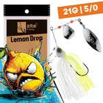 Inzite Rotator Spinnerbaits 21g – Haken 5/0 – Lemon Drop – mit Doppelspinnerblatt & Fransen