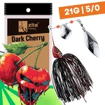Inzite Rotator Spinnerbaits 21g – Haken 5/0 – Dark Cherry – mit Doppelspinnerblatt & Fransen