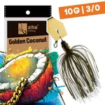 Inzite Blader Bladed Jig 10 g – Haken 3/0 – Golden Coconut – Starke Vibration & Trailerfähig