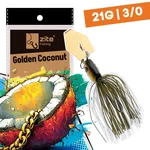 Inzite Blader Bladed Jig 21 g – Haken 3/0 – Golden Coconut – Starke Vibration & Trailerfähig
