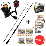 Barsch Base Komplettset - Inzite Base Stick Perch, Spinnig Reel Base 2000 bespult & GRATIS Gummiköder + Montagen