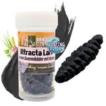 Attracta Larv Schwarz Knoblauch Aroma Floating Edition 3,5 cm 8 STK Larven Imitat Gummi