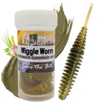 Wiggle Worm Forellenwurm Motoröl Knoblauch Aroma 5,5 cm 10 Stück Gummiköder