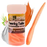 Zite Fishing Twerky Tailer Sweet Orange Knoblauch 7 cm 8 STK 3in1 Gummiköder Forelle