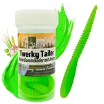 Zite Fishing Twerky Tailer Chartreuse Knoblauch 7 cm 8 STK 3in1 Gummiköder Forelle