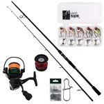 Zite Fishing Inzite Base Stick Starter-Set Zander Spinning Reel Base 3000 bespult, Jigspinner Natur & mehr