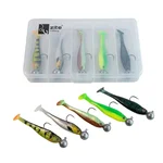 Zite Fishing Ready Rigged Pershads 8cm – 5 Gummifische fertig montiert auf Jighaken für Barsch & Zander