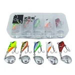 Zite Fishing Jigspinner Set Neon S 15g – 5 Farben Barsch & Zander Köder UV-aktiv
