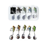Zite Fishing Jigspinner Set Natur M 15g - 5 Spin Jigs im 3D-Beutefisch-Design für Barsch, Hecht & Zander