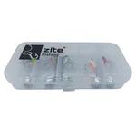 Zite Fishing Jigspinner Set Neon M 5g – 5 Spin-Jigs im Ultralight-Set mit Tackle-Box