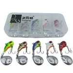 Zite Fishing Jigspinner Set Neon L 20g – 5 Köder in Neonfarben für Zander & Hecht