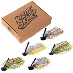 Inzite Skrrt Sortiment 6-14g Skirt Jigs mit Weedguard Fransen Köder für Barsch und Zander Zite Fishing