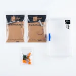 Zite Fishing Naturköder Dropshot Set – 2 Ready Rigs S & L mit Fluorocarbon-Vorfach für Barsch, Zander & Hecht