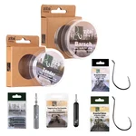 Drop Shot Rig Bundle mit Dropshot Haken S & L sowie Gewichte in Blei & Tungsten und Schnüre für Barsch & Zander Angeln