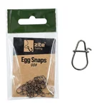 Zite Fishing Egg Snaps Gr. 00# - Karabiner 9 kg Tragkraft, 30 Stück, für Spinnfischen auf Barsch, Zander & Hecht
