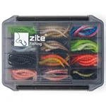 Zite Fishing Curly Viper Starterbox – 72 Forellen-Gummiköder in 12 Farben 6,5 cm Rotationsköder für Forelle