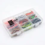 Zite Fishing Twerky Tailer Starterbox – 72 Forellen-Köder in 9 Farben 7 cm 3in1 Gummiköder Forelle