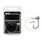 Zite Fishing Jighead 7 g – Fertigmontage mit Fluorocarbon-Vorfach 0,35 mm, 40 cm, Haken Gr. 5/0 für Hecht & Zander