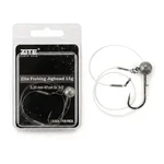 Zite Fishing Jighead 15 g Gr. 5/0 – Fertigmontage mit Fluorocarbon-Vorfach 0,35 mm 40 cm für Hecht & Zander