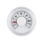 Zite Fishing Ersatzthermometer für Tischräucherofen - Analoge Anzeige von 20-100°C für Temperaturkontrolle beim Räuchern