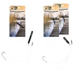 Zite Fishing Tungsten Drop Shot Ready Rig #S + #L 3er Set - Fertigmontage für Barsch, Zander & Hecht
