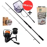 Zite Fishing Hecht Angelset XXL Komplett – Rute, Rolle & Starterbox + Kescher GRATIS für Hecht, Zander & Barsch