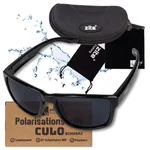 Polarisationsbrille Culo Schwarz – UV400 CAT. 3, schwimmfähig, inkl. Hardshell-Etui