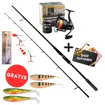Zite Fishing Pike Pro Stick XL Big Bait Starterset – Rute, Rolle Pro 4000 bespult + Hechtsystem + 4 Gummifische