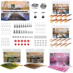Zite Fishing Finesse & Dropshot Starterset XXL – 125-teilig, Gummiköder, Haken, Bleie & Zubehör für Zander