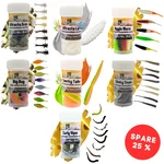 Zite Fishing Forellenköder Mix M – 7 Gummiköder-Sets für Forelle | Käse & Knoblauch | UL, Sbirolino, Dropshot