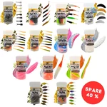 Zite Fishing Forellenköder Mix XL – 13 Gummiköder-Sets für Forelle | Käse & Knoblauch | UL, Sbirolino, Dropshot