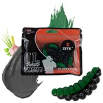 Big Mag Forellenköder Schwarz/Grün UV-aktiv Knoblauch 3 cm 10 Stück