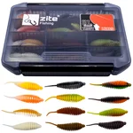 Bomba Starterbox – 60 Forellen Gummiköder, 5,8 cm, 12 Farben, UV-aktiv, phthalatfrei