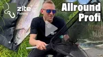 Kescher Gummiert 2,10m – 3-Teilig Teleskop mit gummiertem Netz & Maßband-Tasche Zite Fishing  Video